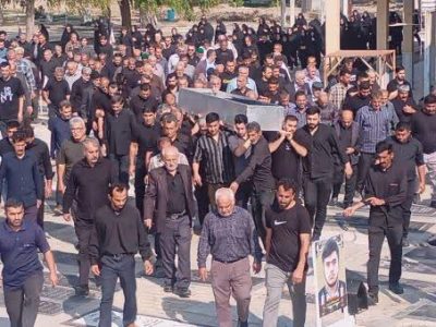 پیکر مادر شهید میکائیل یوسفی تشییع شد