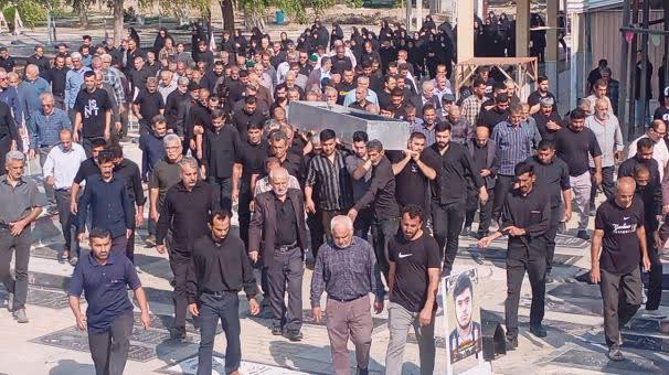 پیکر مادر شهید میکائیل یوسفی تشییع شد